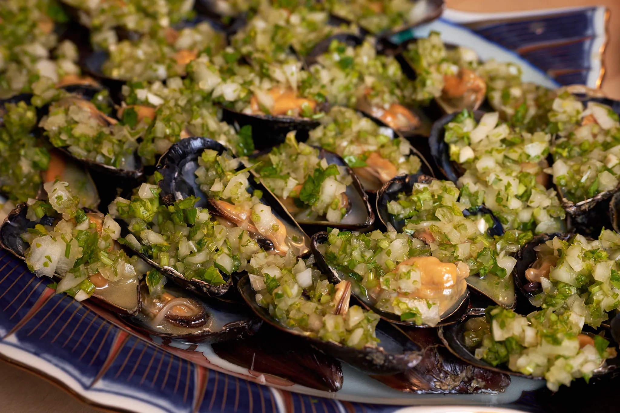 Marinated mussels