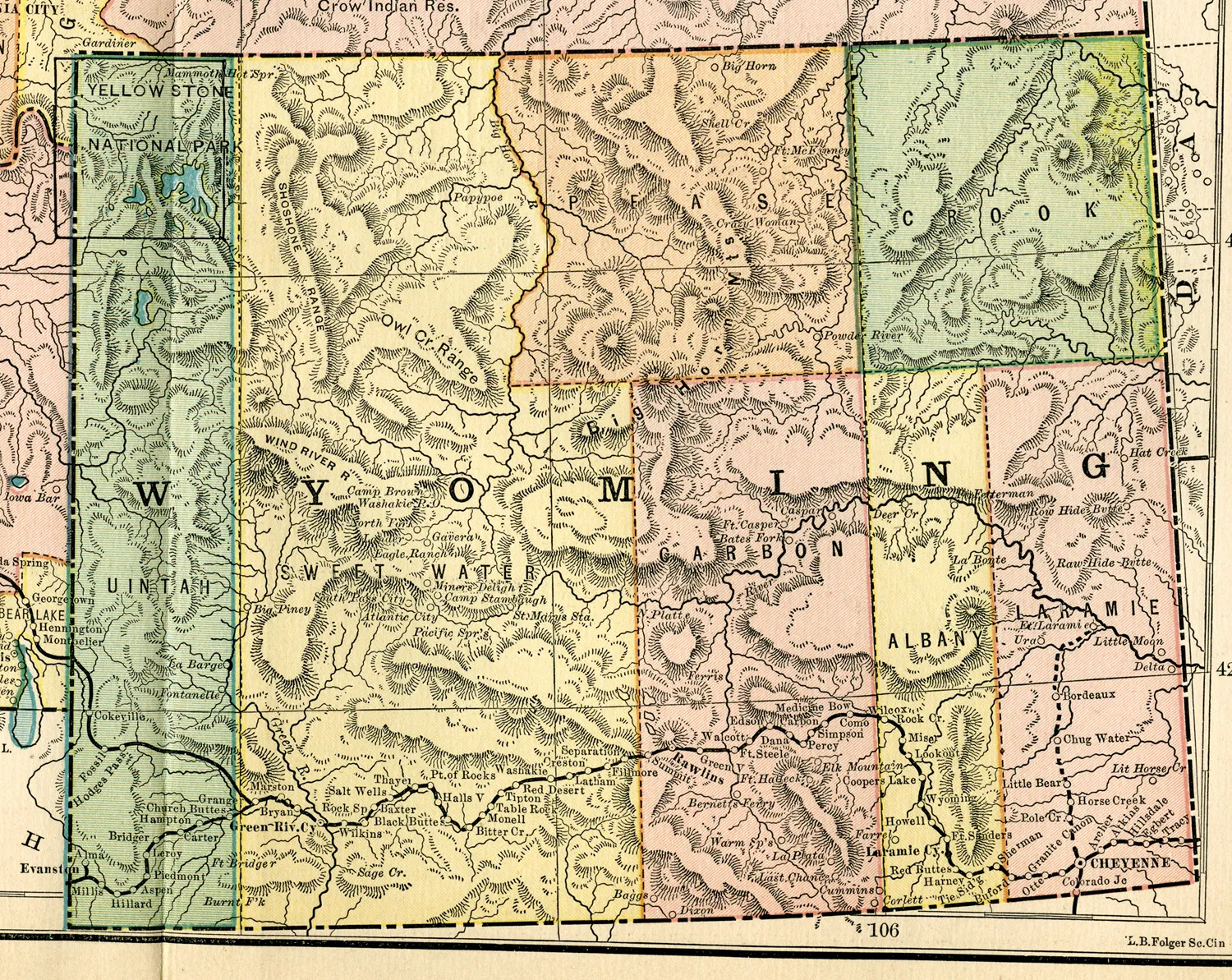 Map of Wyoming